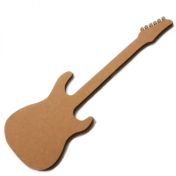 cardboard electric guitar silhouette